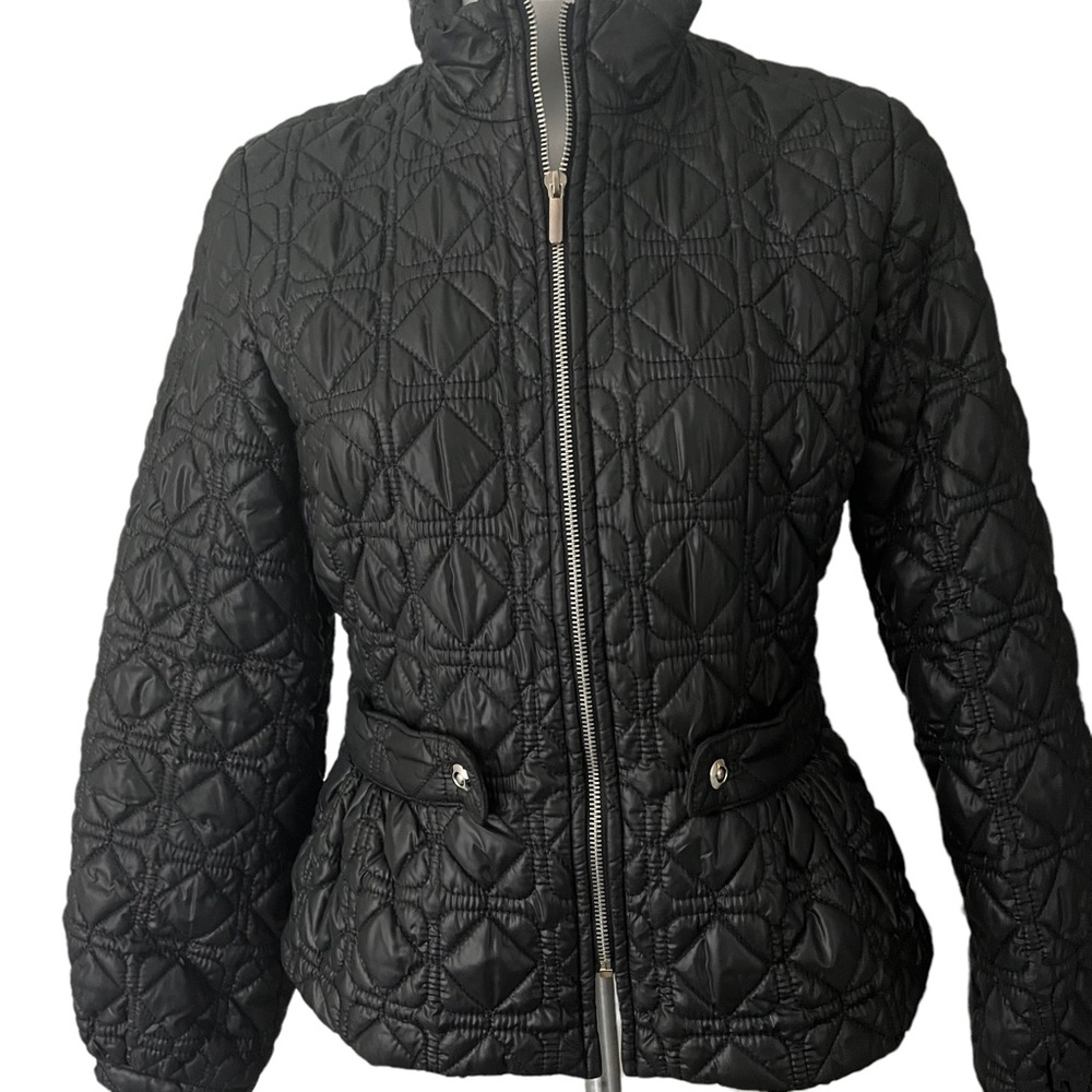 Nine West Fitted Quilted Jacket, Black - Picture 7 of 12